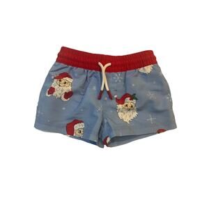 Beaufort Bonnet Tortola Swim Trunks Santa 18-24M NWT Blue Red